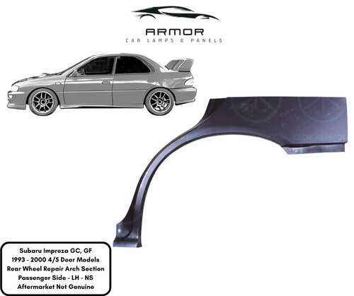 Rear wheel arch repair - arch, panel